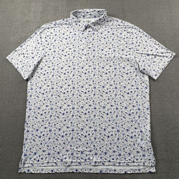 1764 Golf Polo Shirt Adult Extra Large Short Sleeve Golfing Casual Active Men's - Picture 1 of 14